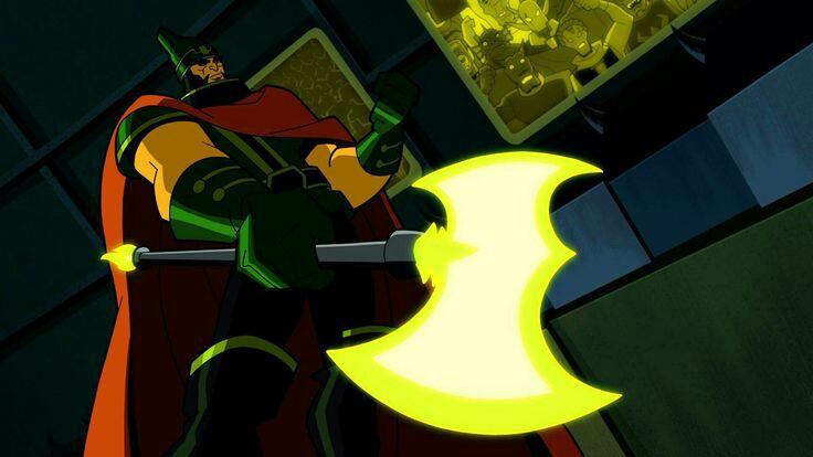 CableDeadpool_'s tweet photo. Steppenwolf wields the ultra powerful Electro Axe;which is able to cut any substance in the Multiverse.He uses it with deadly precision. https://t.co/rf2BDqLfvM