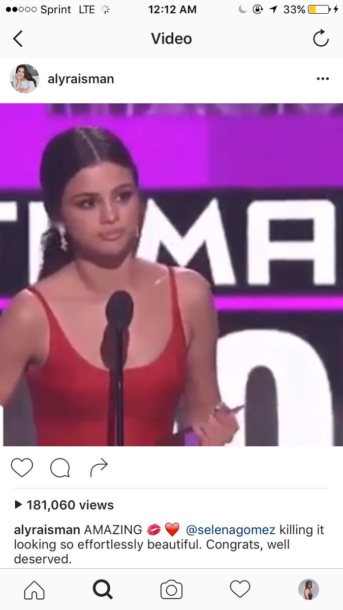 GomezSource's tweet photo. .@Aly_Raisman and @Simone_Biles (who liked) applauding Selena's acceptance speech. https://t.co/KcVNiTfDrA