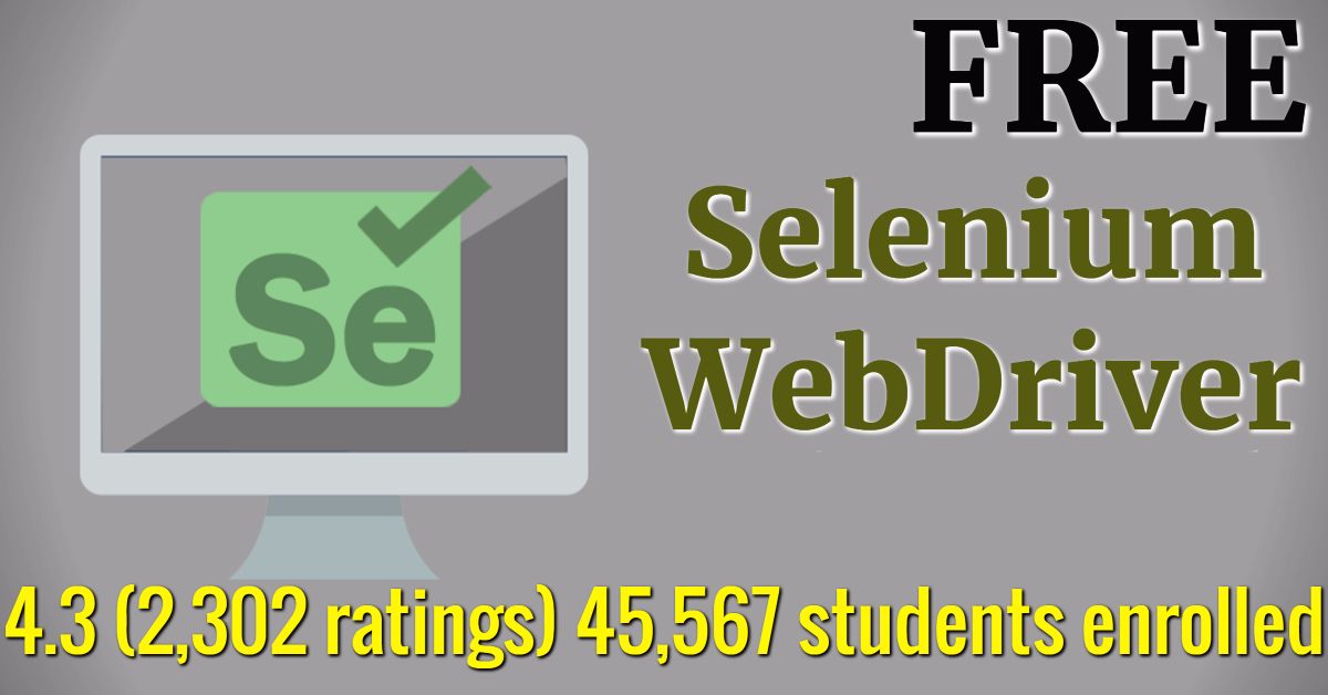 CourseGuruApp's tweet image. Learn #Selenium #WebDriver #Java #Basics for FREE !! #CourseGuru #udemy100percentoff #udemyfreecoupons #udemy buff.ly/2g4DV1u