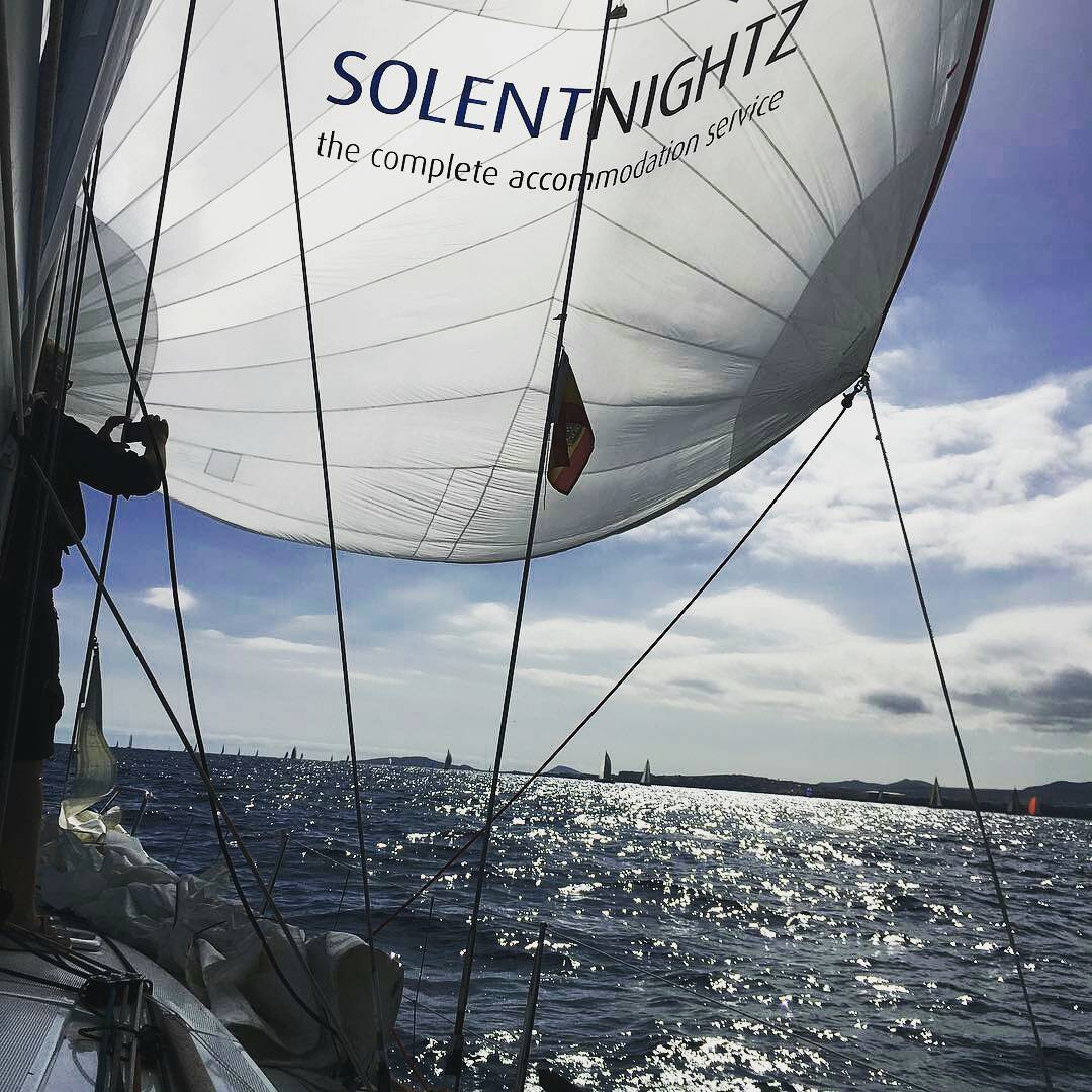 #mondaymotivation <a href="/SailingLogic/">Sailing Logic</a>'s spinnaker looking great in the Las Palmas sunshine for the start of #ARC2016. Safe trip guys!