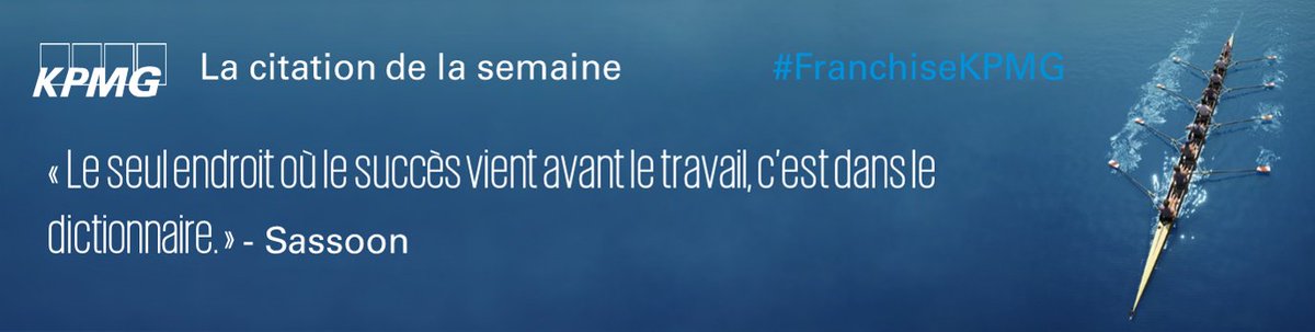 L'équipe #FranchiseKPMG vous souhaite une belle semaine ! Retrouvez-nous sur ow.ly/UTVQ304rjdK