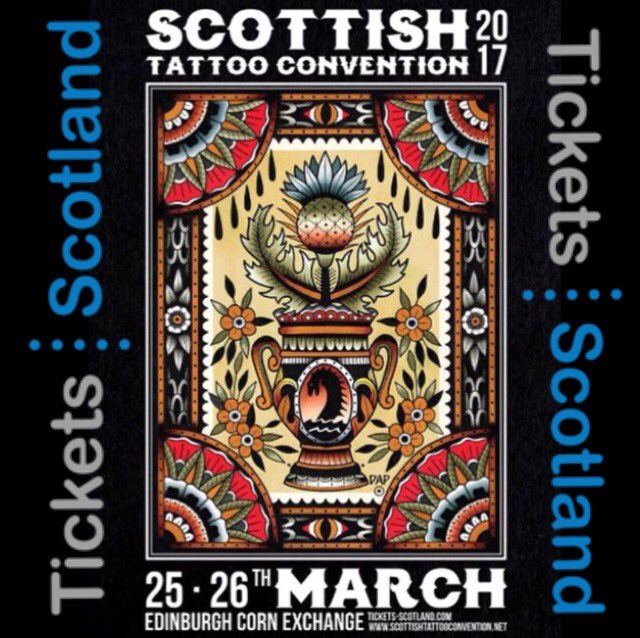 ML2Promotions's tweet image. Weekend and day tickets now available from @ticketsscotland #scottishtattooconvention