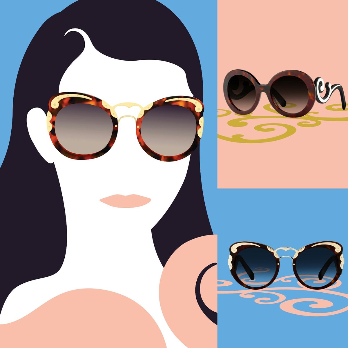 BazaarIndia's tweet photo. @Prada takes #baroque style and gives it a whole new meaning in its revamped Minimal Baroque eyewear collection #bazaarloves https://t.co/tsUnXxS0Ff