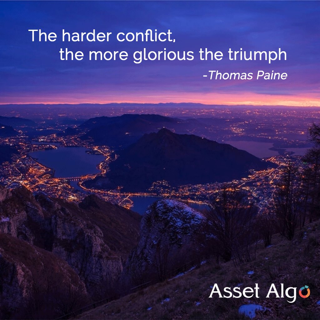 AssetAlgo's tweet photo. As a #FinTech #startup, we must learn to overcome unexpected obstacles and continue to move forward with our vision. #Motivational Monday https://t.co/hTkXqdA8Fv