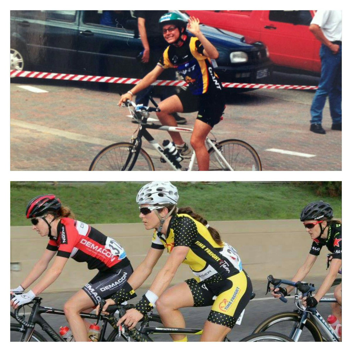 TimeFreightTeam's tweet image. How is this for a then &amp;amp; now. @carla_vh at the @947Cycle. Awesome!