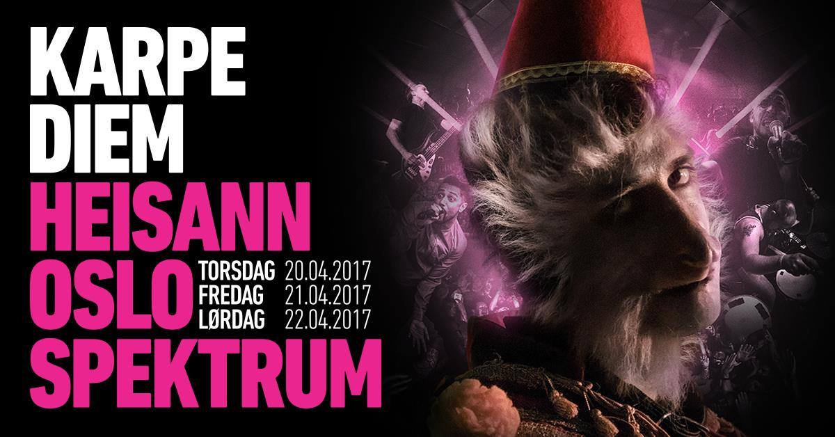 I salg nå: 
EKSTRABILLETTER til Karpe Diems utsolgte spektrumkonserter --&gt; ticketmaster.no/artist/karpe-d…

#karpediem