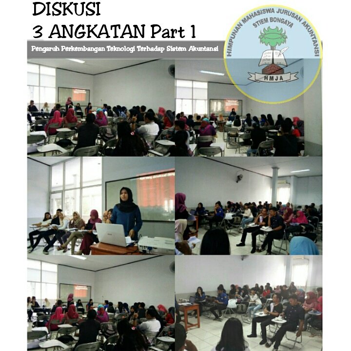 Telah berlangsung diskusi 3 Angkatan Part 1 dengan materi 'Pengaruh Perkembangan Teknologi Terhadap Sistem Akuntansi.