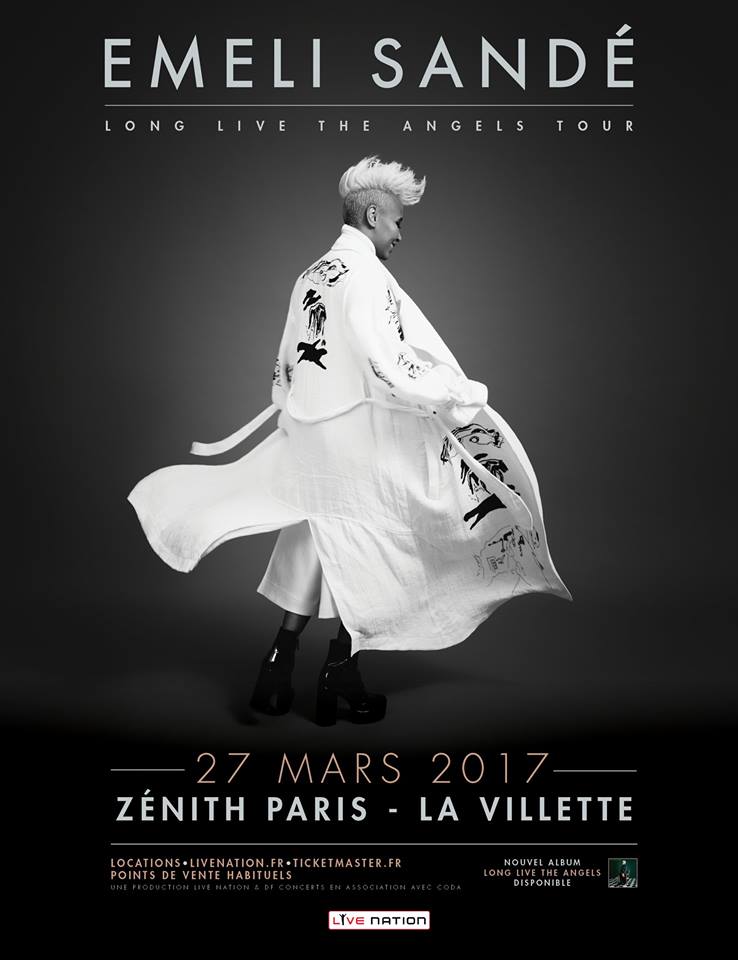 concertandcocom's tweet photo. #EmeliSandé @emelisande @Zenith_Paris 27 mars 2017 pour l'album #LongLiveTheAngels Billets en vente 25/11 10h ici : https://t.co/qzEHfQCowi https://t.co/s5DMt6XZMI