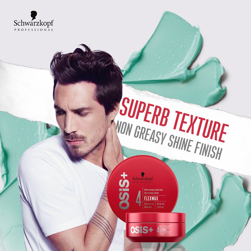 Flex it. Get an uber strong flexible texture with #OsisFlexwax 
#HairTips #HairStyling #HairTrends