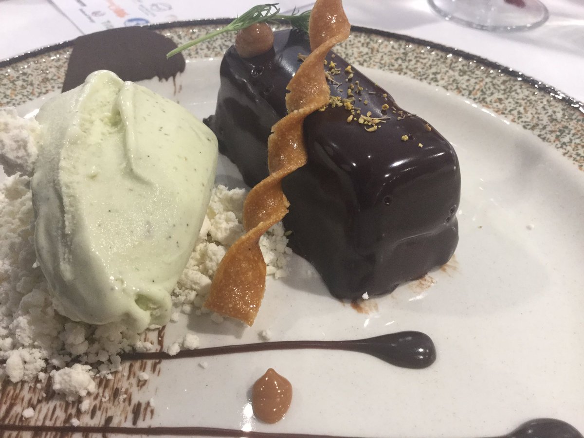 Dessert was divine @thechefsforum #OliversRestaurant #chocolate #peanut #fennel #delicious