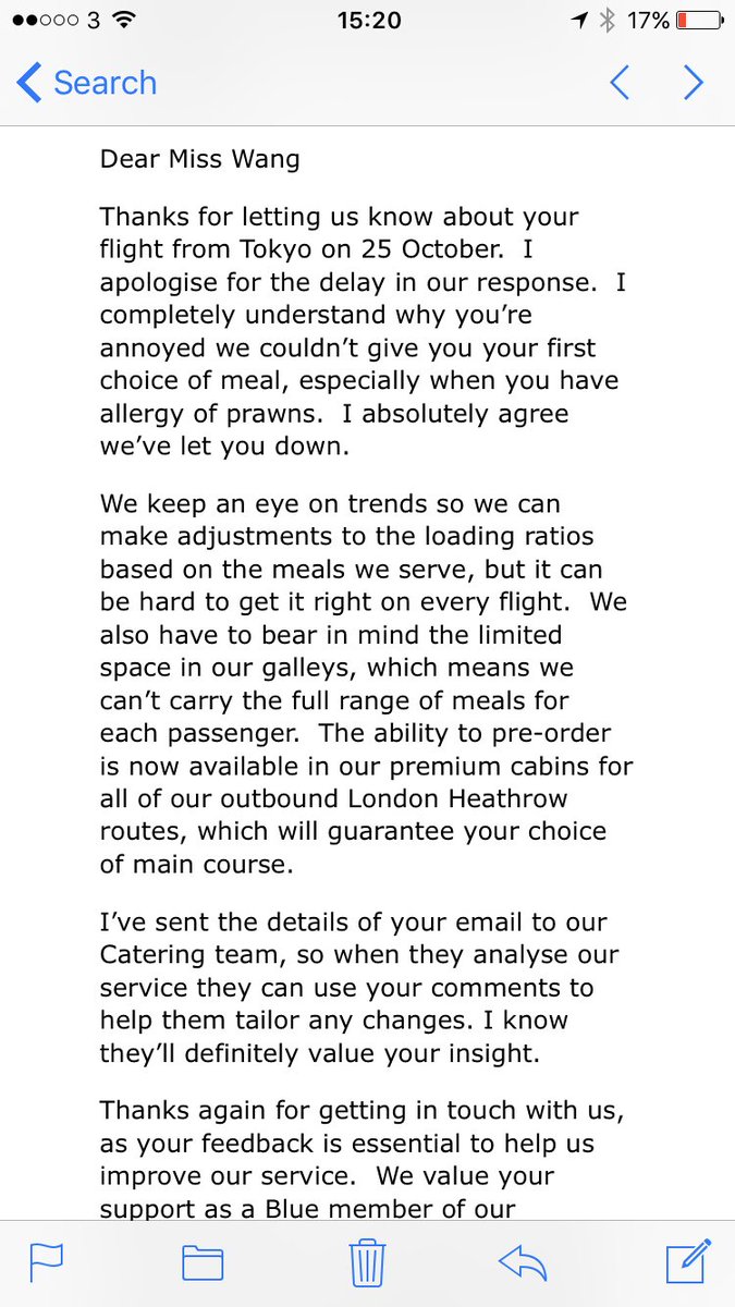 shonaajane's tweet image. So dealing with my complaint with an automated reply and dismissing my #shellfishallergy as #imnotatrend @British_Airways #alittletoolate