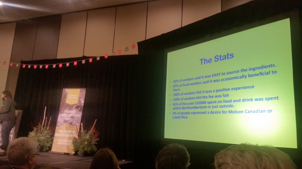 BrewDonkeyOtt's tweet photo. The amazing Jeff from @cultivatefestival telling us how to run a local food festival, w/ local beer. #nomolson #octasummit @OntarioCulinary https://t.co/DDblCEJJrB