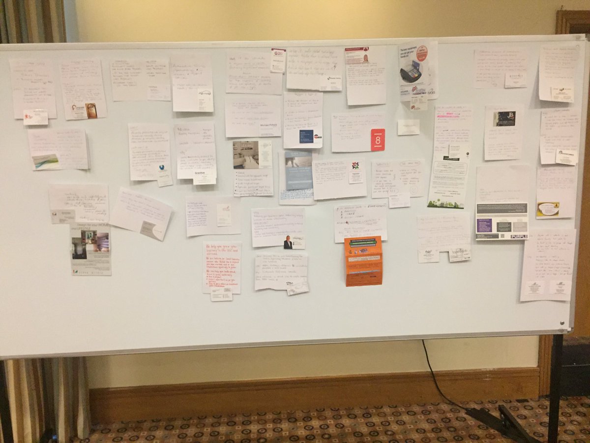 FSBSurrey's tweet photo. Plenty of leads on the #networking wall. Look out for FSB local networking events #ibacksmallbusiness https://t.co/9txV0XAS9E
