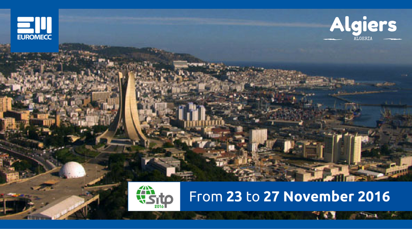 Euromecc's tweet photo. #Euromecc at #SITP 2016, #Algiers - #Algeria https://t.co/2y3nvEjOLg