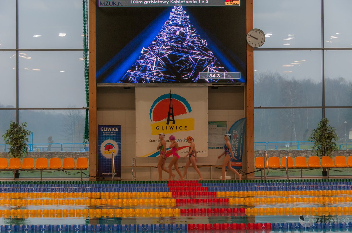 Miasto_Gliwice's tweet image. To był wodny show! Światło, dźwięk i ponad 320 pływaków na #Olimpijczyk podczas #Gliwice NIGHT AND LIGHTS SWIM