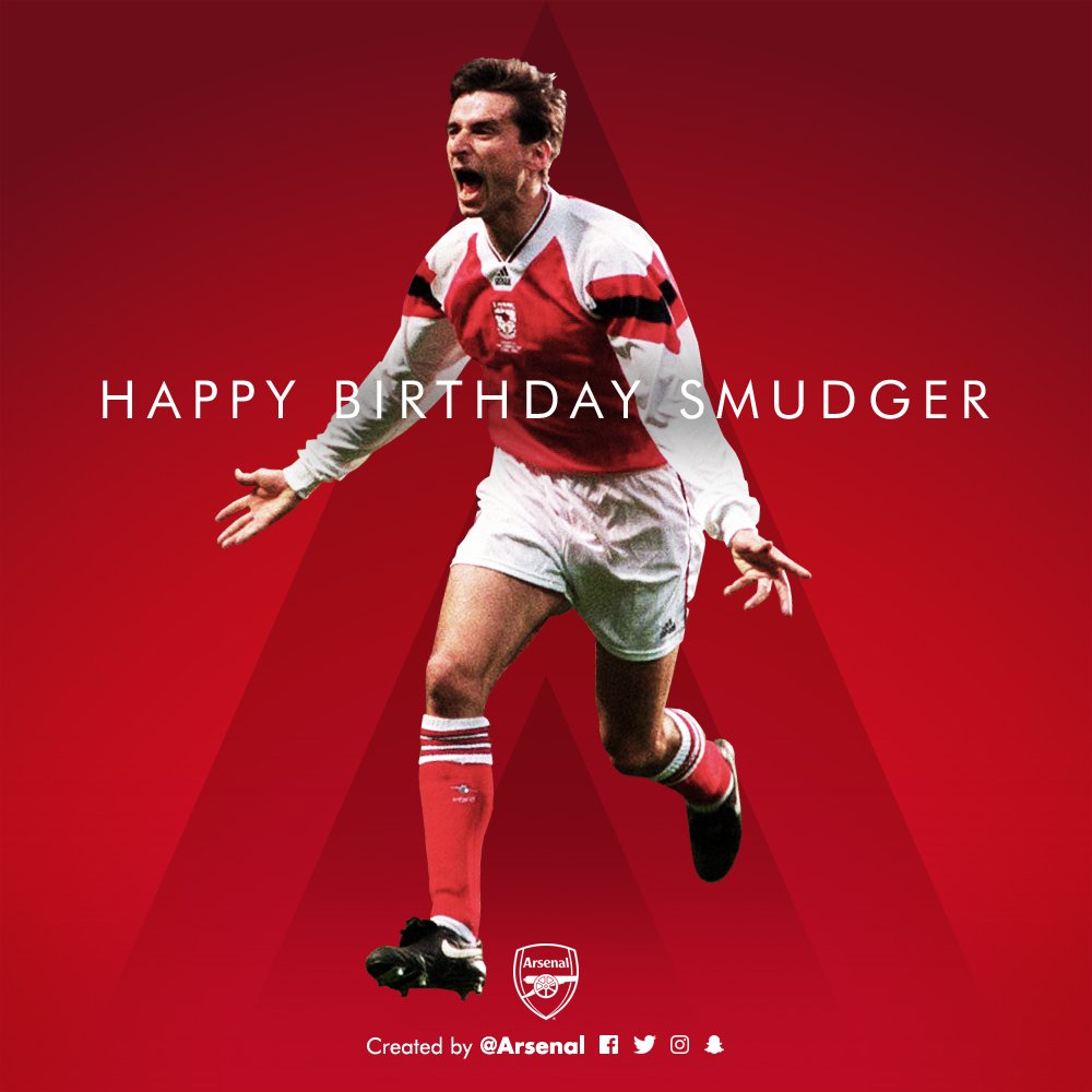 Arsenal's tweet image. 🎈 @9smudge turns 54 today