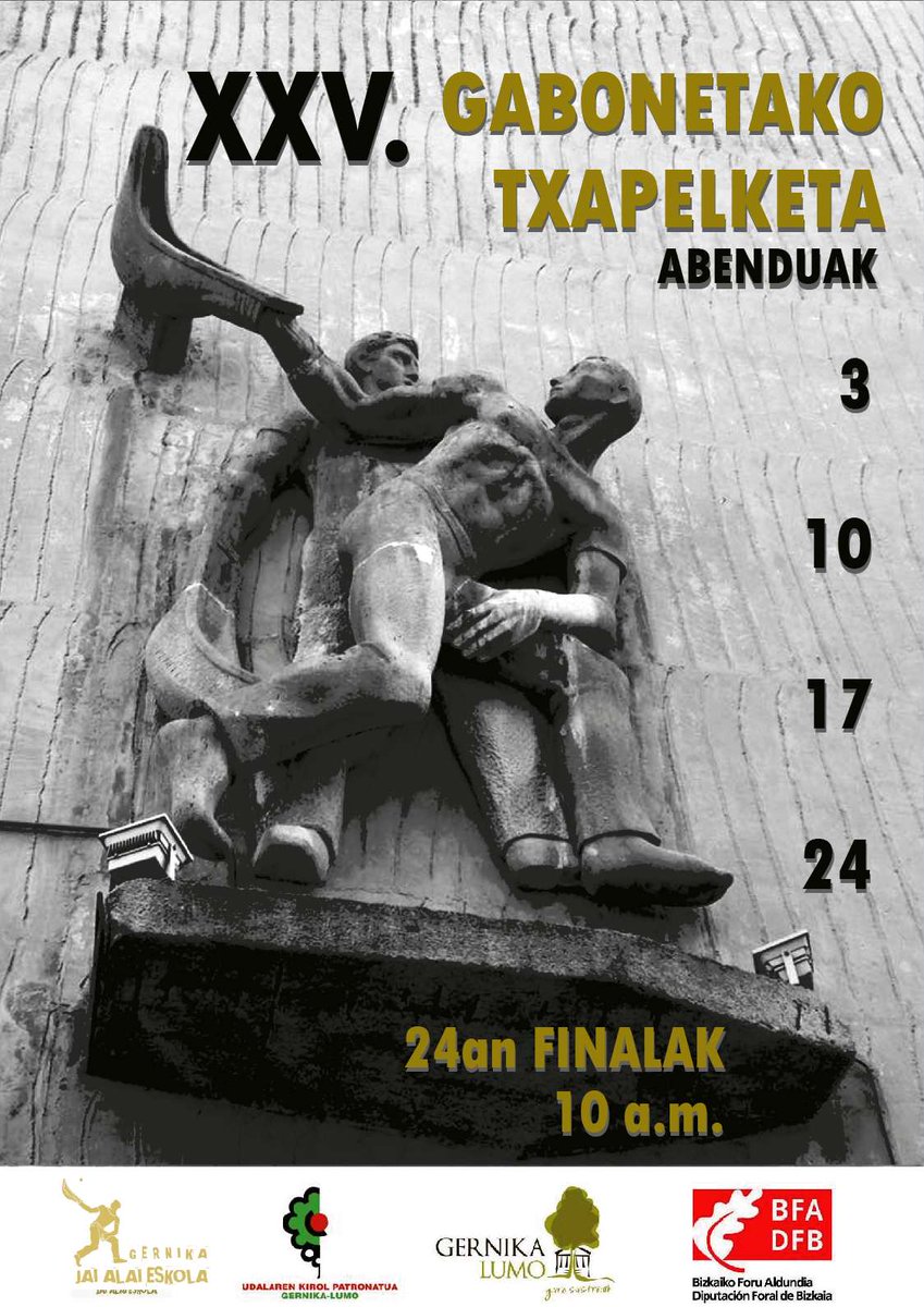 #Gernika #JaiAlai XXV: Gabonetako Txapelketa. 
25 edición del campeonato de Navidad.