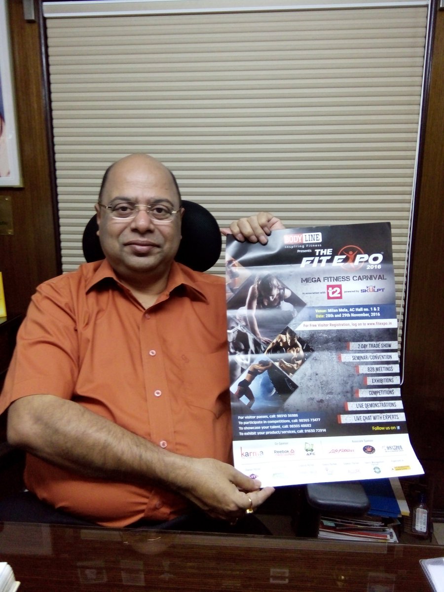 GmtIdeas's tweet photo. " Fitness - A Way of Life " words of Shri Subrata Dutta, Vice - President, AIFF on unveiling of #FitExpo2016 Posters. #BeFitStayHit. https://t.co/1h6SesfpkH