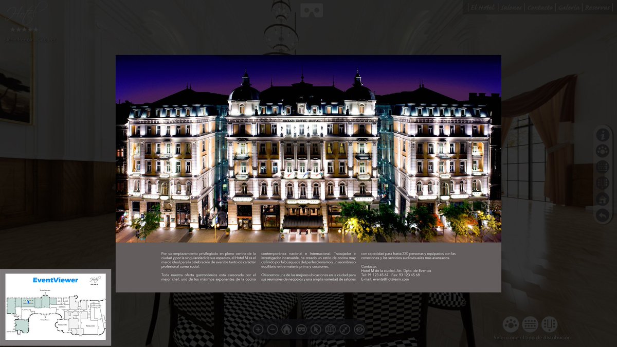 MayoInfografia's tweet image. Ya está disponible la nueva versión de nuestro visualizador de salones para hoteles #EventViewer 360º #VR. +info en ev.mayoinfografia.com
