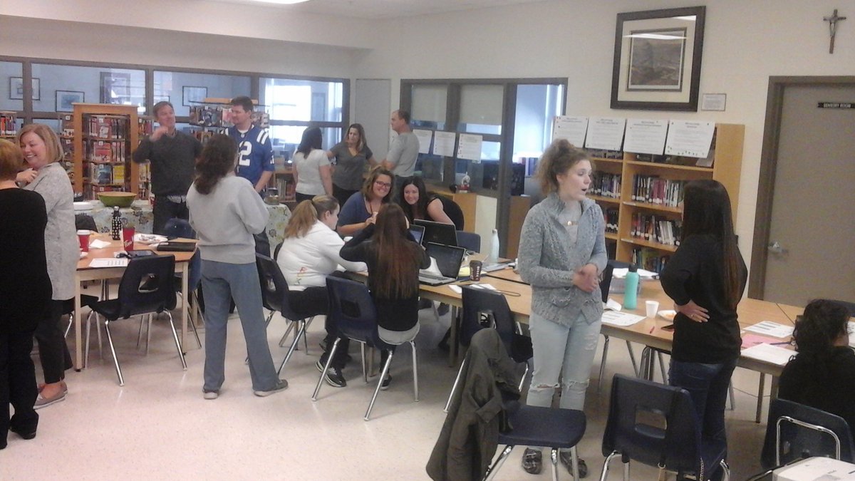 StTimothyDPCDSB's tweet image. On PA Day, staff completed #dpcdsb Math Survey as we discussed @OntarioEDU #RenewedMathStrategy &amp;amp; made connections to our school action plan