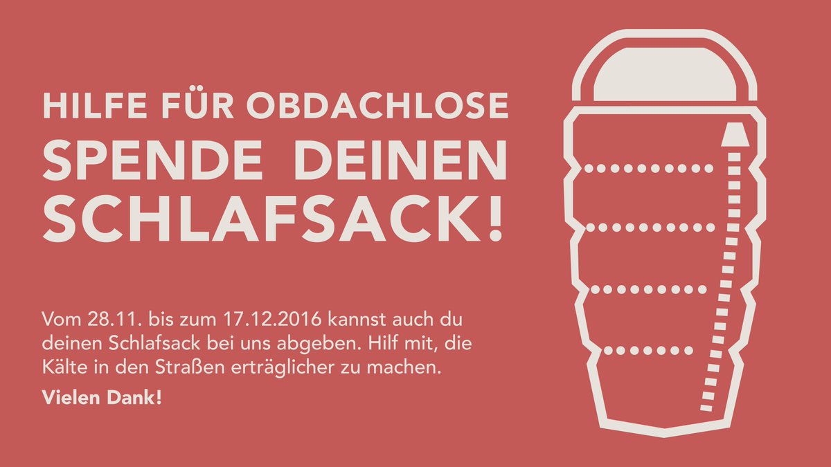 Der #Winter kommt! Wir sammeln wieder Schlafsäcke für Hamburgs #Obdachlose. Spenden bitte <a href="/GlobeHamburg/">Globetrotter Hamburg</a>.