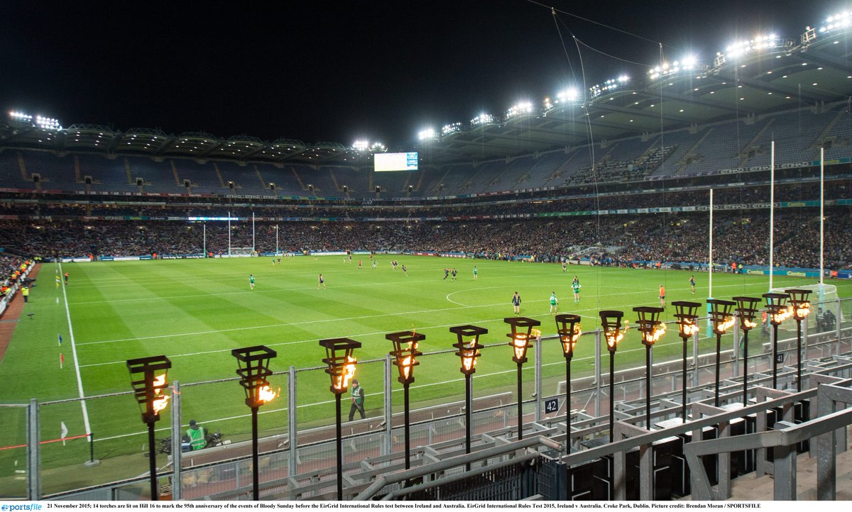 officialgaa's tweet photo. Today marks the 96th anniversary of Bloody Sunday in @CrokePark in which 14 people were killed; ar dheis dé go raibh a n-anamacha. #GAA https://t.co/MzvcfTnWlK