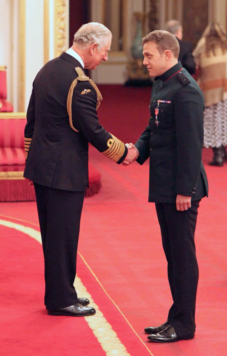 Congratulations to Major Andrew Todd, Royal Gurkha Rifles, who has received his MBE from Prince Charles at Buckingham Palace. Photos @PA