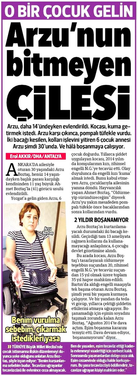 Kocasının yolunu bekleyen küçük gelinler diye haber yapanlar çocuk gelin Arzu'nun isyanını görmezden geliyor, kulak tıkıyor: o yasa çıkmasın