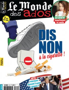 Notre mag Le Monde Des Ados lance son nouveau site avec en couv de notre dernier numéro : "Dis non à la cigarette" : lemondedesados.fr