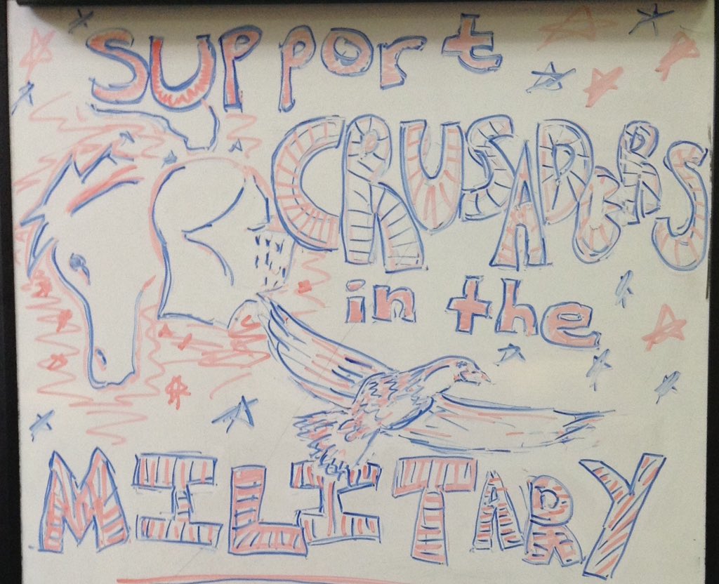 JessicaDReady's tweet image. I'm proud of all the GD Crusaders that joined the military! thank you so much for serving our country!!