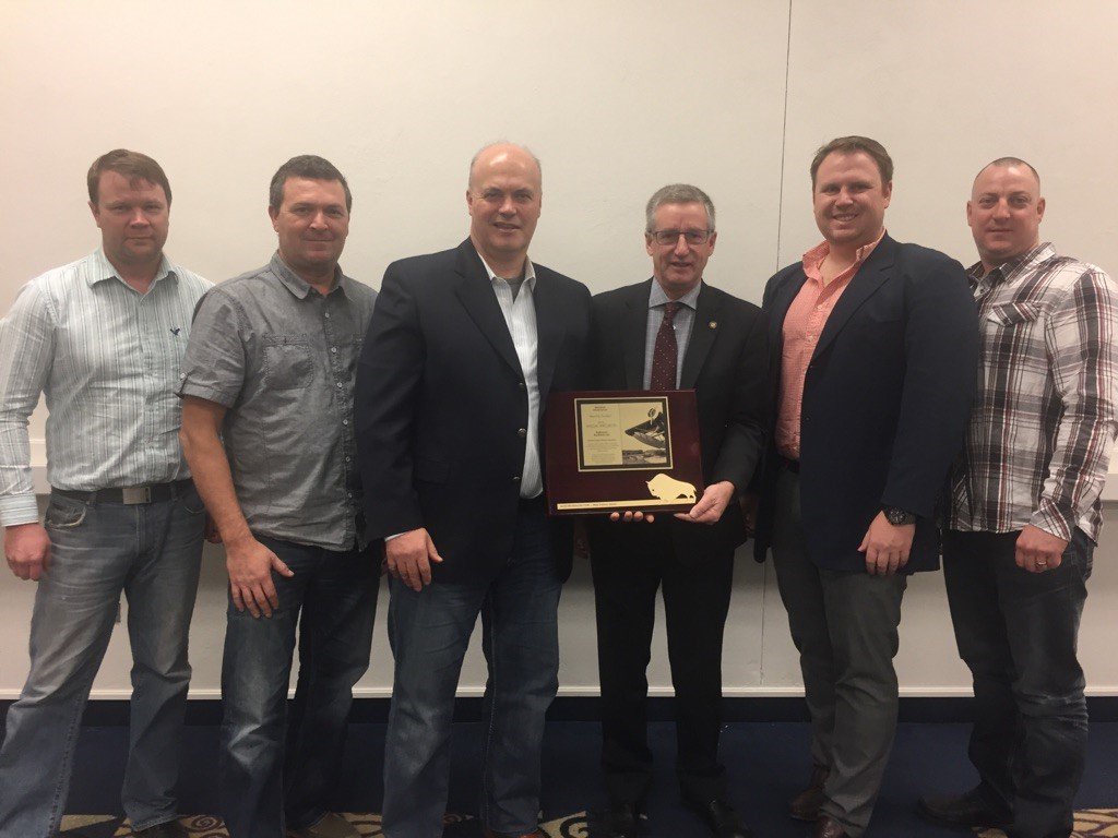 We are the proud recipient of the 2016 MB Infrastructure Special Projects Award of Excellence for building a 230,000lb steel pipe structure!