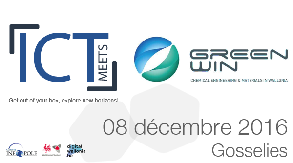 infopoletic's tweet photo. ICTmeets @GreenWin3 c'est le 08/12 à Gosselies #Industrie4_0 #BigData #IoT - Infos et inscription https://t.co/u0ejGFyf6p @WalloniaCluster https://t.co/vApJZRItOu
