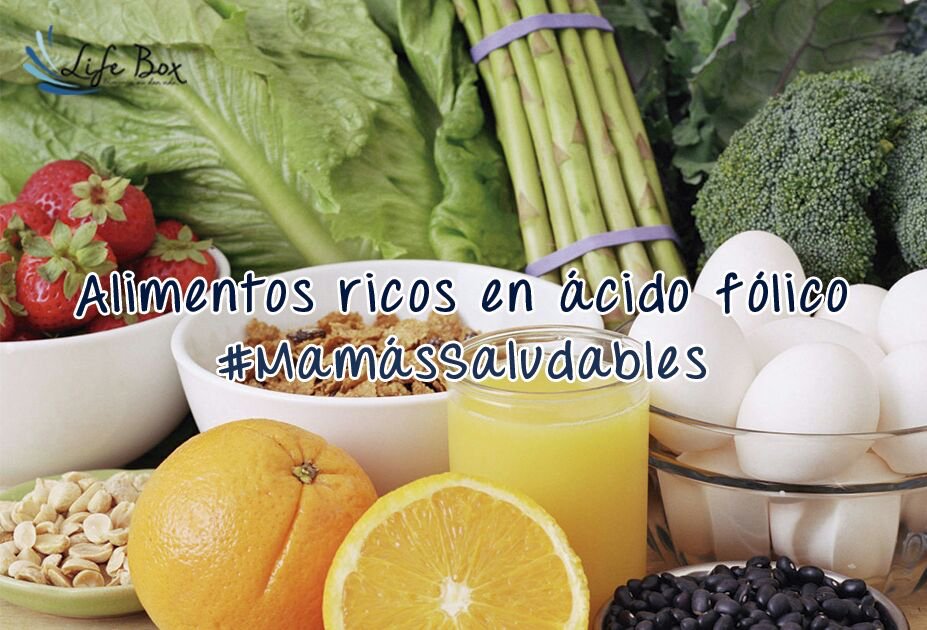 ¡Alimentos ricos en ácido fólico! Huevo, naranja, granos y legumbres verdes. lifebox.life