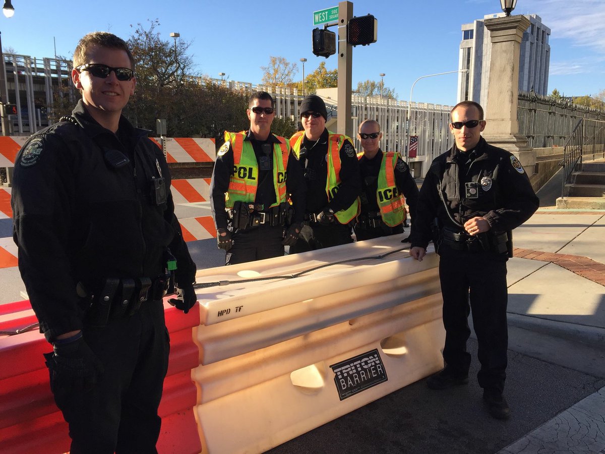 Thankful for <a href="/huntsvillecity/">City of Huntsville, AL</a> police for helping us get ready for #onetablehsv