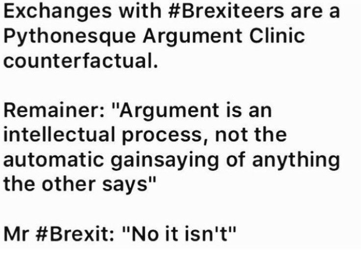 Eureluctantvote's tweet image. The whole #brexitshambles thing is #Pythonesque