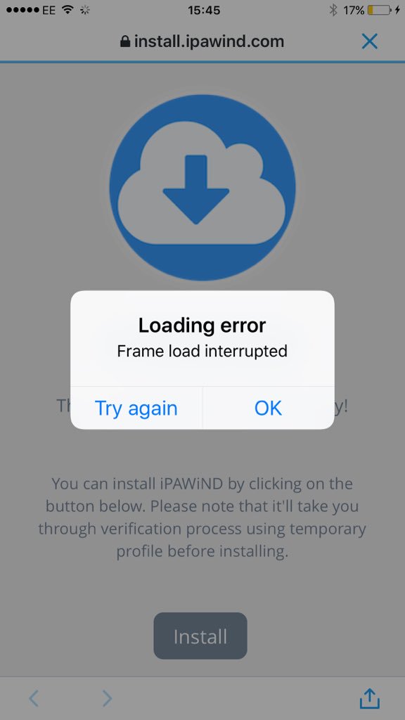 L6HJC_92's tweet photo. @iPAWiND thanks for the fast reply, I have tried that however am greeted with this message. Not sure what it means. https://t.co/xCdISR3EFv