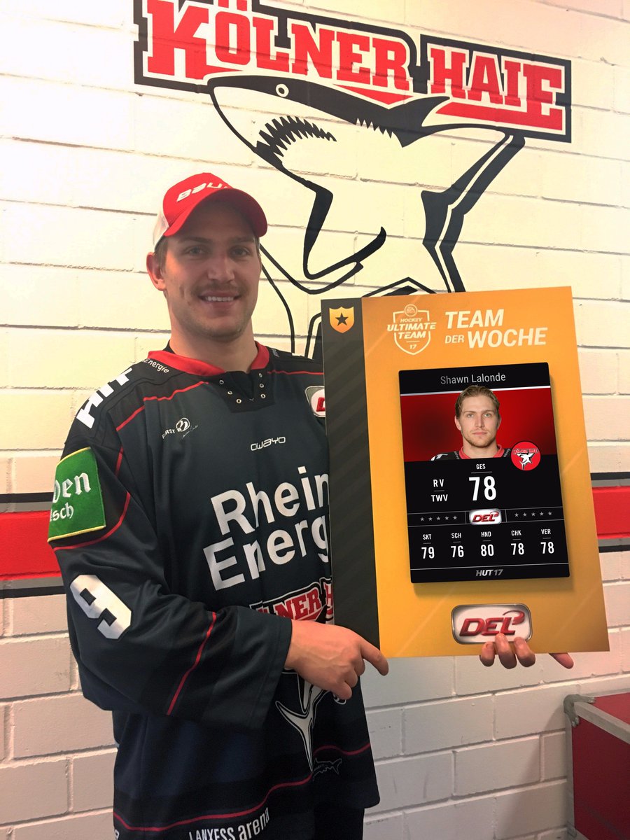 Stark! <a href="/lalonde10/">Shawn Lalonde</a> steht im #HUT Team der Woche von <a href="/EASPORTSNHL/">EA SPORTS NHL</a>! #aufgehtshaie