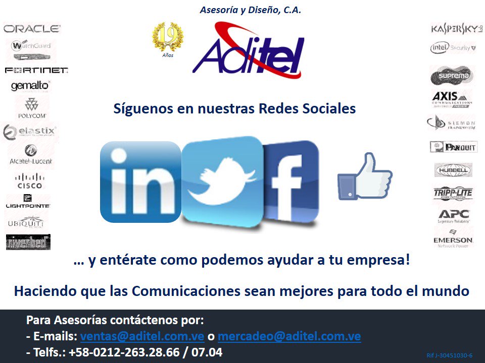 aditelvenezuela's tweet photo. Síguenos en las Redes Sociales por @aditelvenezuela, danos me gusta en nuestro fanpage y entérate como podemos ayudar a tu #empresa! https://t.co/inJ4wSMBWj