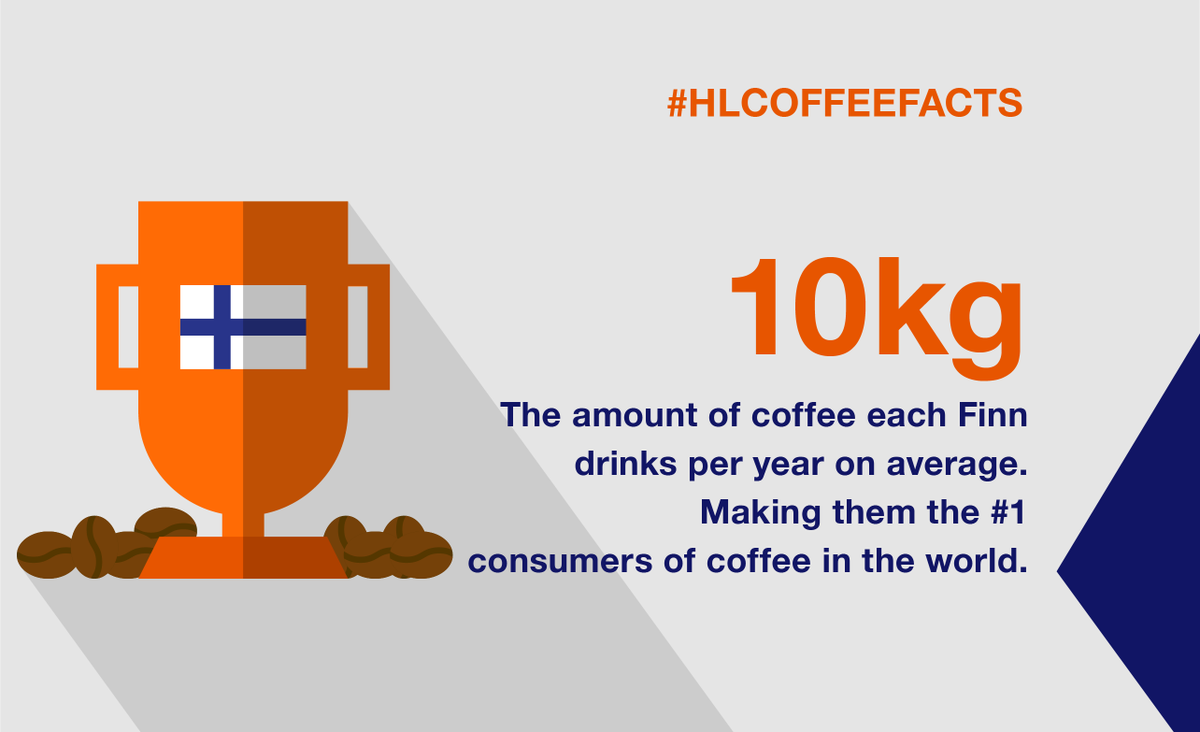 Although most of us know how much Italians love their coffee, the current coffee consumption champ is actually Finland! #shipping #HLCoffee