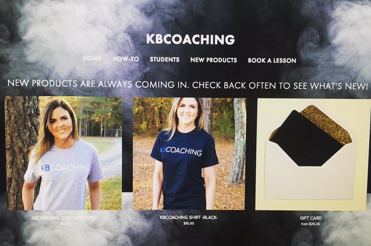 New KBCOACHING shirts online now! 

kaylebrowning.com