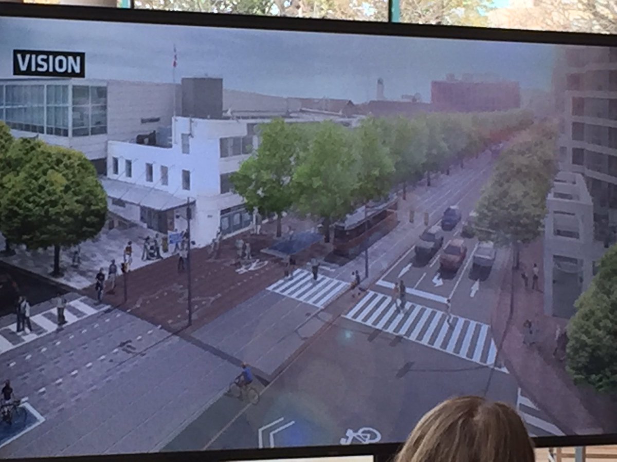 SheilaBoudreau's tweet image. Brent Raymond @DTAHarch Queen&apos;s Quay design old/new standards, higher quality design, req 30m3 soil/tree #publicrealm @leaf #CPRoundtable