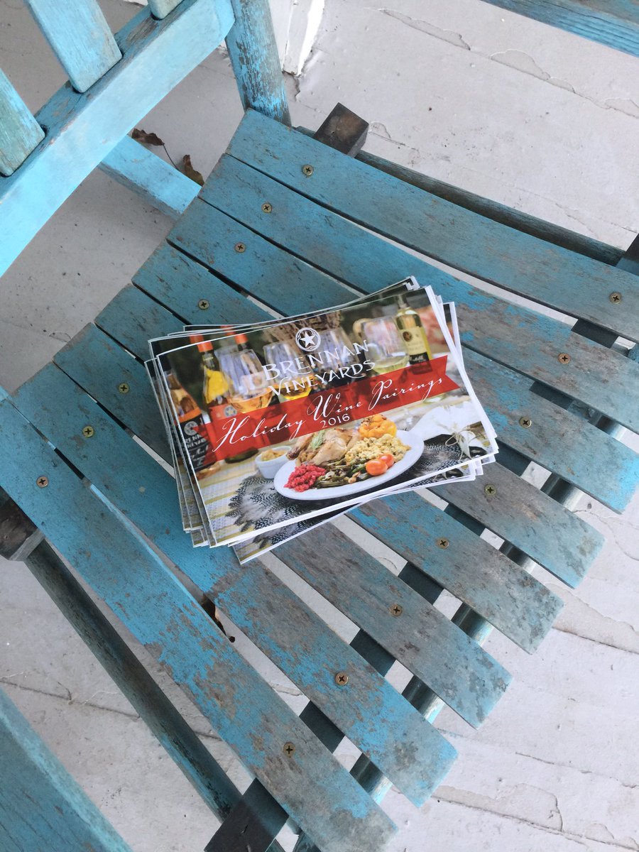 Need a little holiday wine and food inspiration? Grab a Holiday Pairing guide 3 pack! brennanvineyards.com/product/Holida…