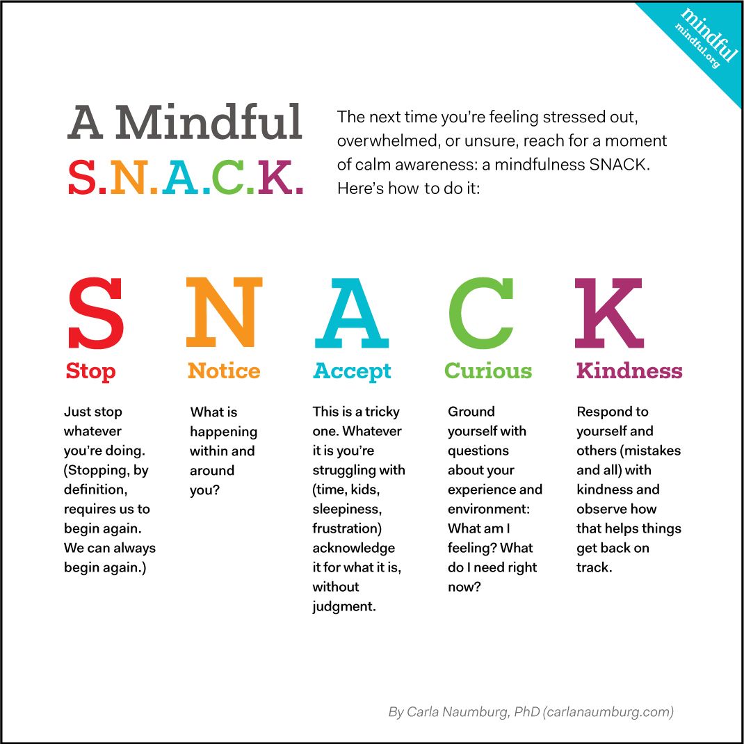 How to take a mindful S.N.A.C.K. buff.ly/2fDNFBe