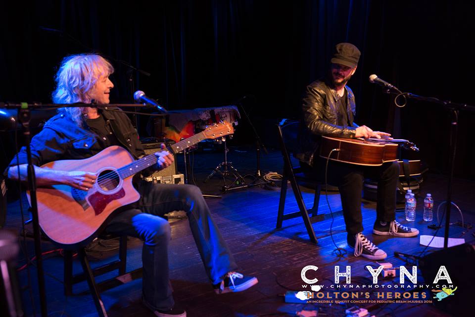 Americandog1's tweet photo. Honored to be part of @HoltonsHeroes benefit concert last week, fun night for a great cause !! Chris Vos and I playing a tune ! https://t.co/tdsnVJGiVH