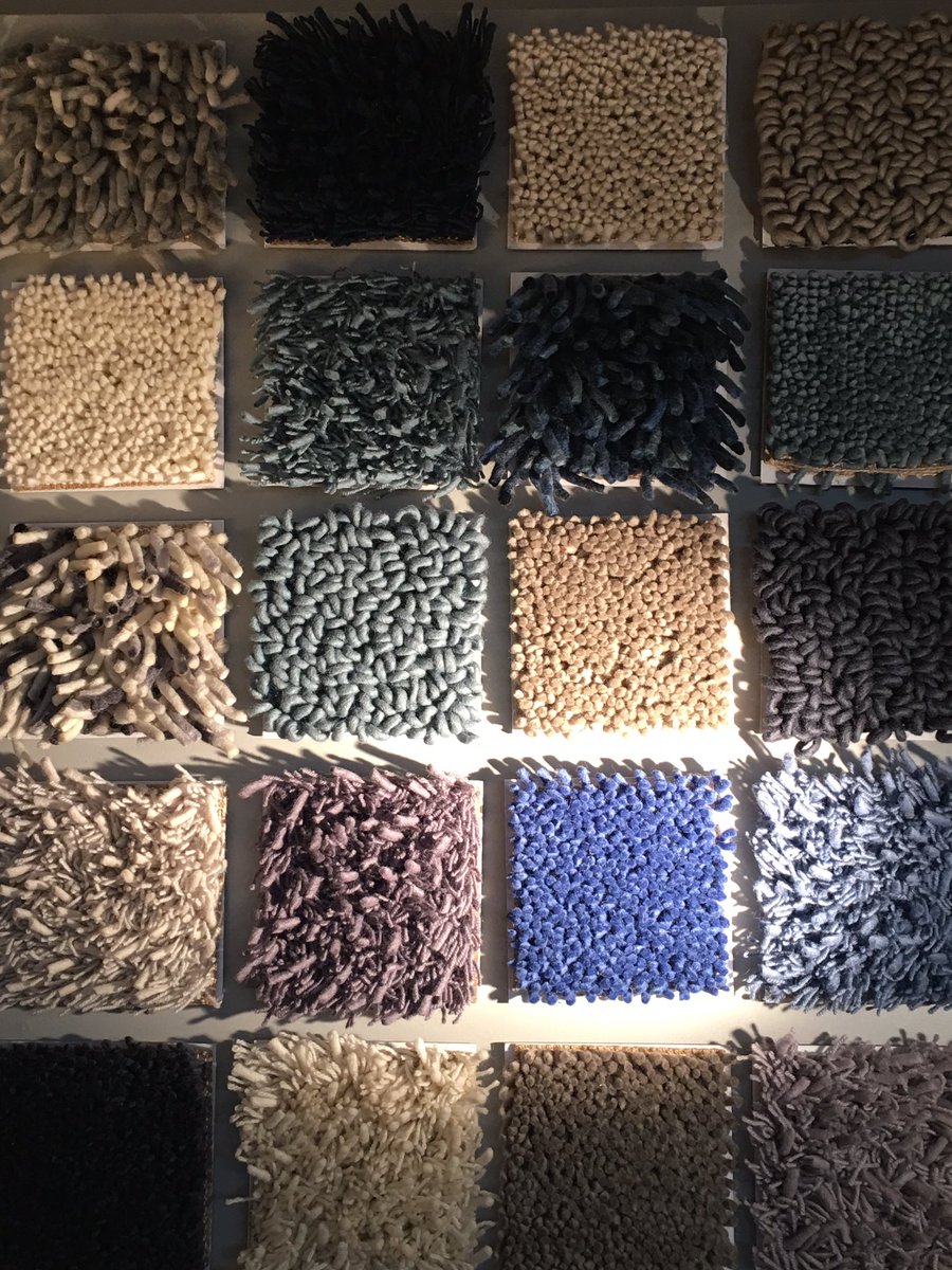 <a href="/DesignersGuild/">Designers Guild</a> #wool #rugs looking lovely on the walls in our #designstudio #Ashburton available any size &amp; a vast palette