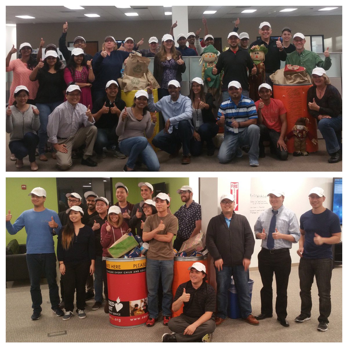 ISCSInc's tweet image. Thumbs up for our San Jose offices for their Thanksgiving efforts, collecting food for a great organization -- @SHCSTheHeart