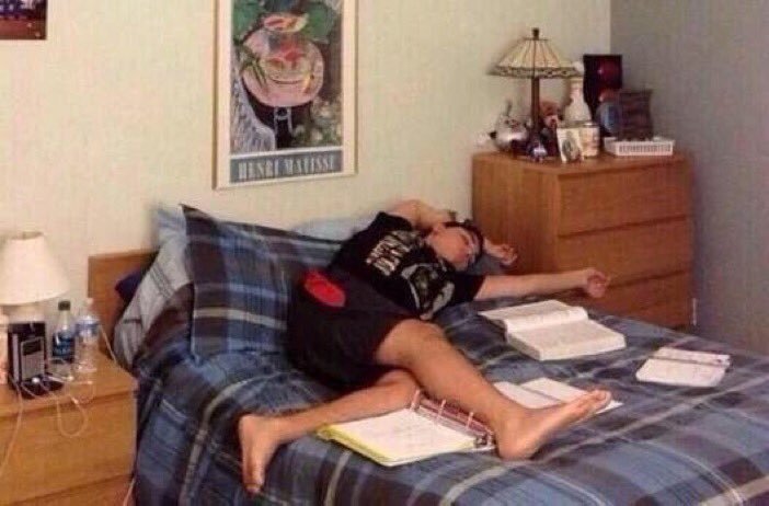 introvertsmemes's tweet photo. me at school: "when I get home, im catching up on all my work and finishing assignments" 

me as soon as I get home: https://t.co/uqPR0KxzJB