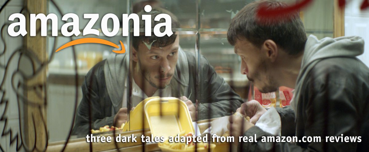 dommakesfilms's tweet photo. Please support AMAZONIA starring @MrRichardGadd and @RachelStubbings. 3 dark tales adapted from real amazon reviews: https://t.co/SjP6VdZfQI https://t.co/RXeH86LmPi