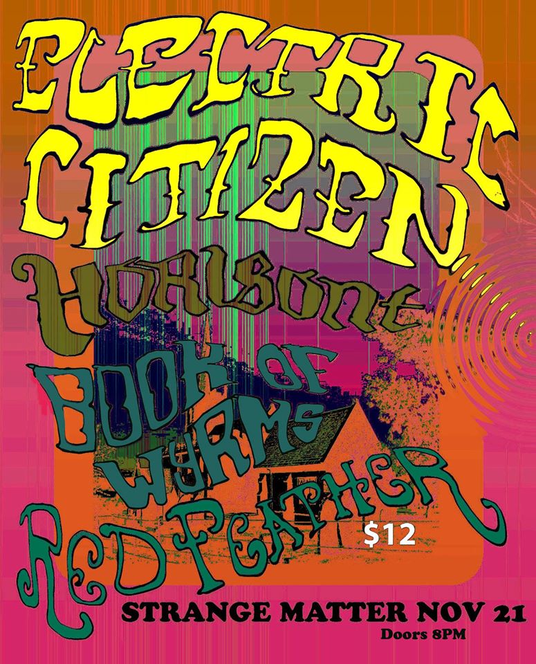 Tonight at 8!
<a href="/electriccitizn/">Electric Citizen</a> <a href="/horisontmusic/">Horisont</a> @BookofWyrms &amp; Red Feather!
$12 Cover | 18+ #RVAmusic #RVA