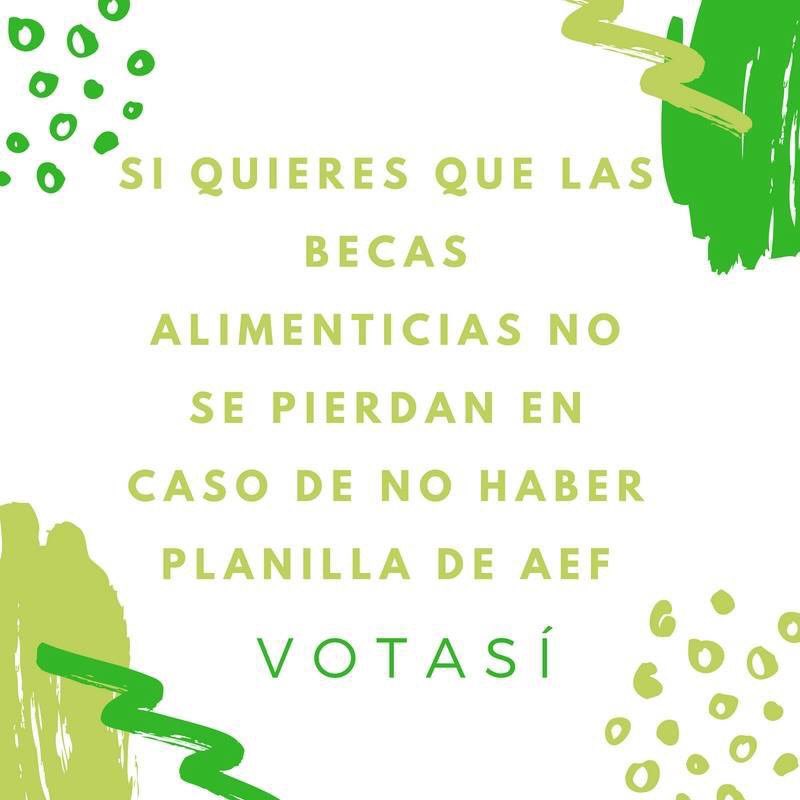 Por esto y muchos más, vota SÍ a la Reforma de Estatutos este 23 de noviembre. Vota por tú representación, vota por tú consejo, vota #Sí.